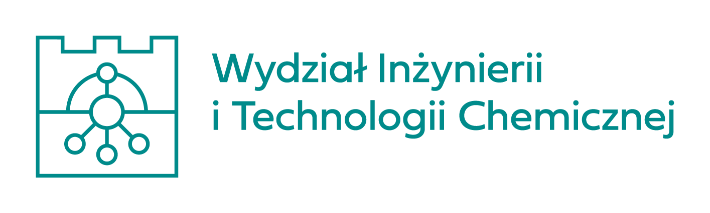 asymetryczne logo Wydziału Inżynierii i Technologii Chemicznej do stosowania wraz z logo Politechniki Krakowskiej
